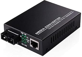 RAMEX Ethernet to Fiber Media Converter 10/100/1000Mbps - Dual Fiber Gigabit Transceiver, Single Mode, 20KM Reach, Dual SC Ports, Auto-Negotiation, Seamless Network Integration